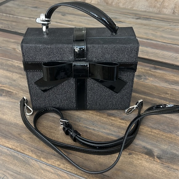 Black Kate Spade Glitter Gift Purse with Strap - Picture 4 of 5